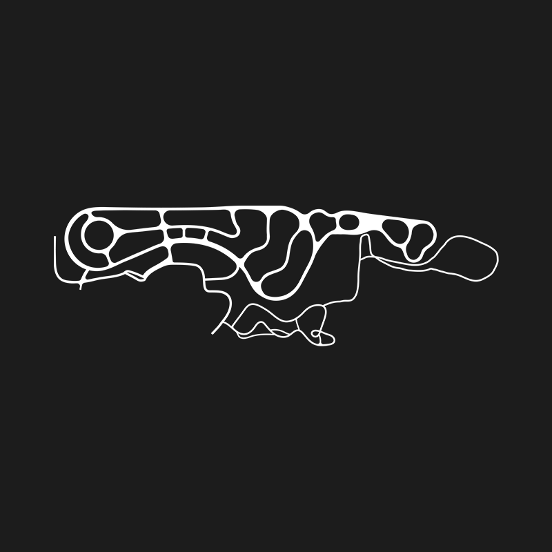 Outline map of the BMW Performance Center track complex